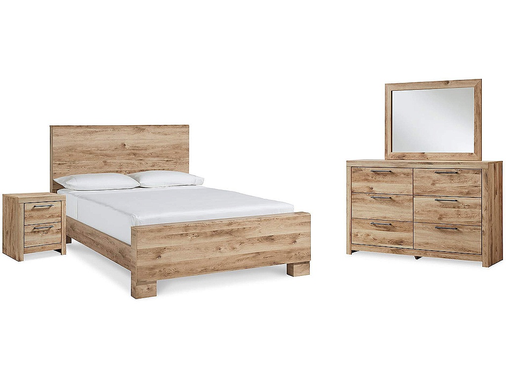 Hyanna Queen Panel Bed, Dresser, Mirror, and Nightstand - main image