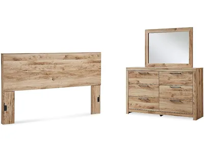 Hyanna King Panel Headboard, Dresser and Mirror