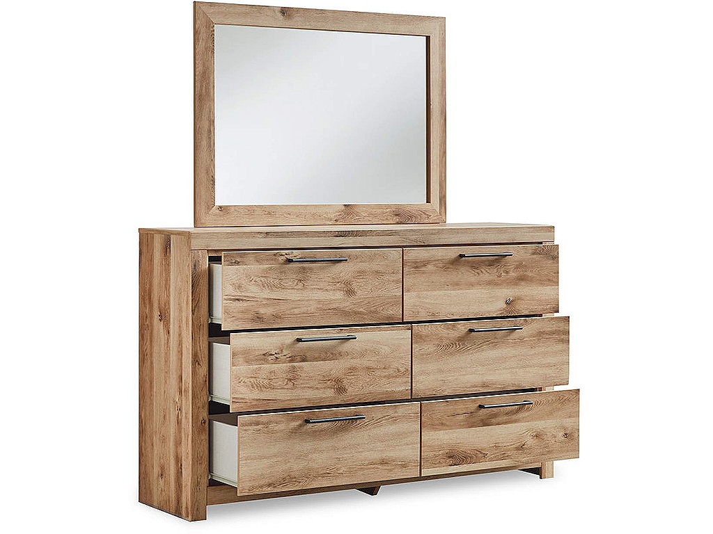 Hyanna Queen Panel Bed with 2 Side Storage, Dresser and Mirror - image 2