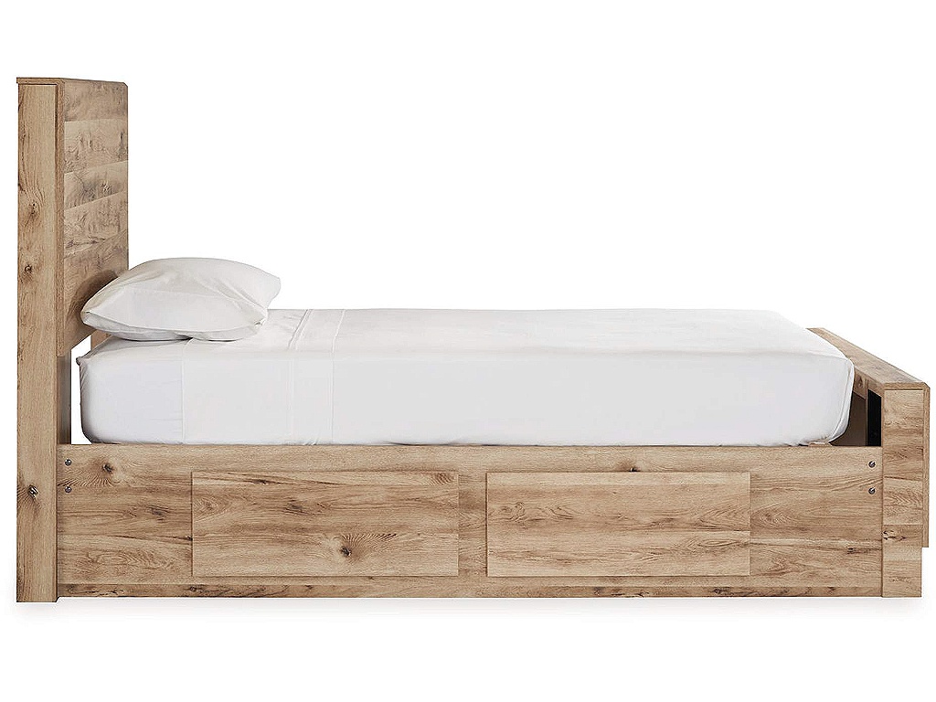 Hyanna Twin Panel Bed with 2 Side Storage, Dresser and Mirror - image 5