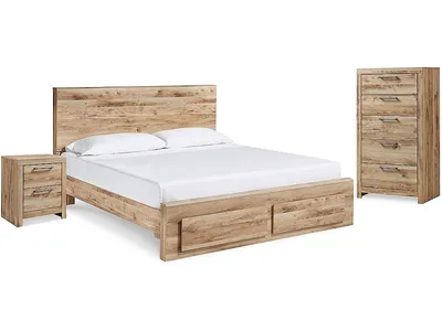 Hyanna Queen Storage Bed, Chest and Nightstand