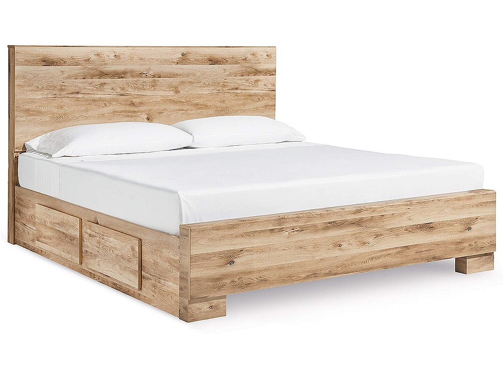 Hyanna King Panel Bed with 2 Side Storage - main image