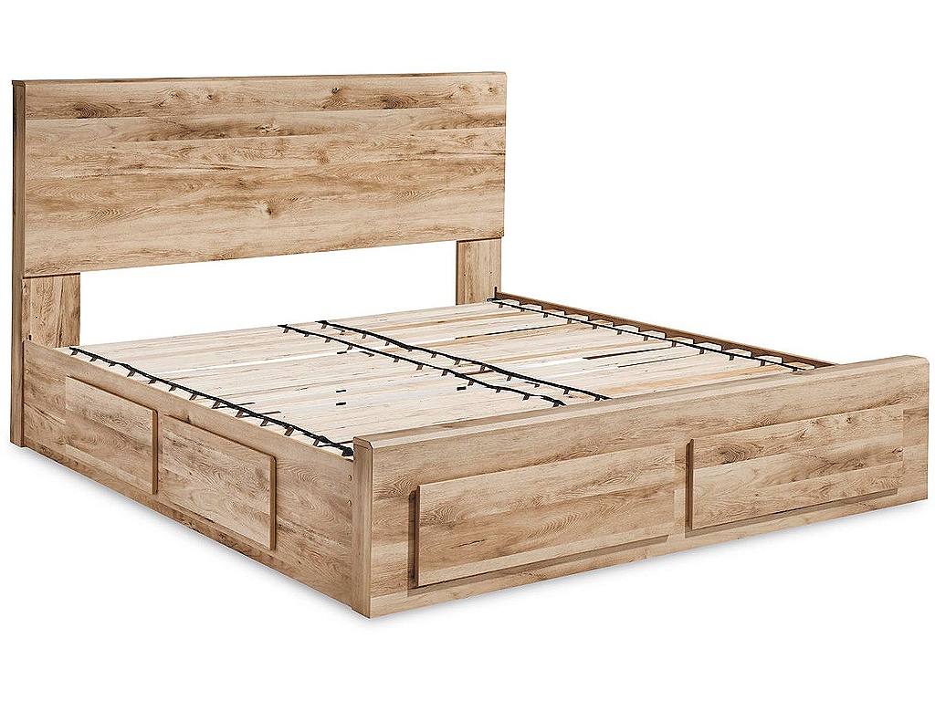 Hyanna Queen Panel Storage Bed with 1 Side Storage, Dresser and Mirror - image 6