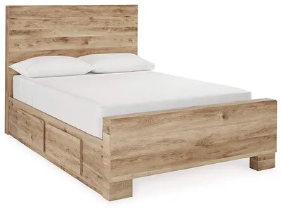 Hyanna Full Panel Bed with 2 Side Storage