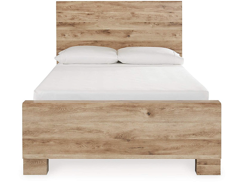 Hyanna Full Panel Bed with 2 Side Storage, Dresser and Mirror - image 4