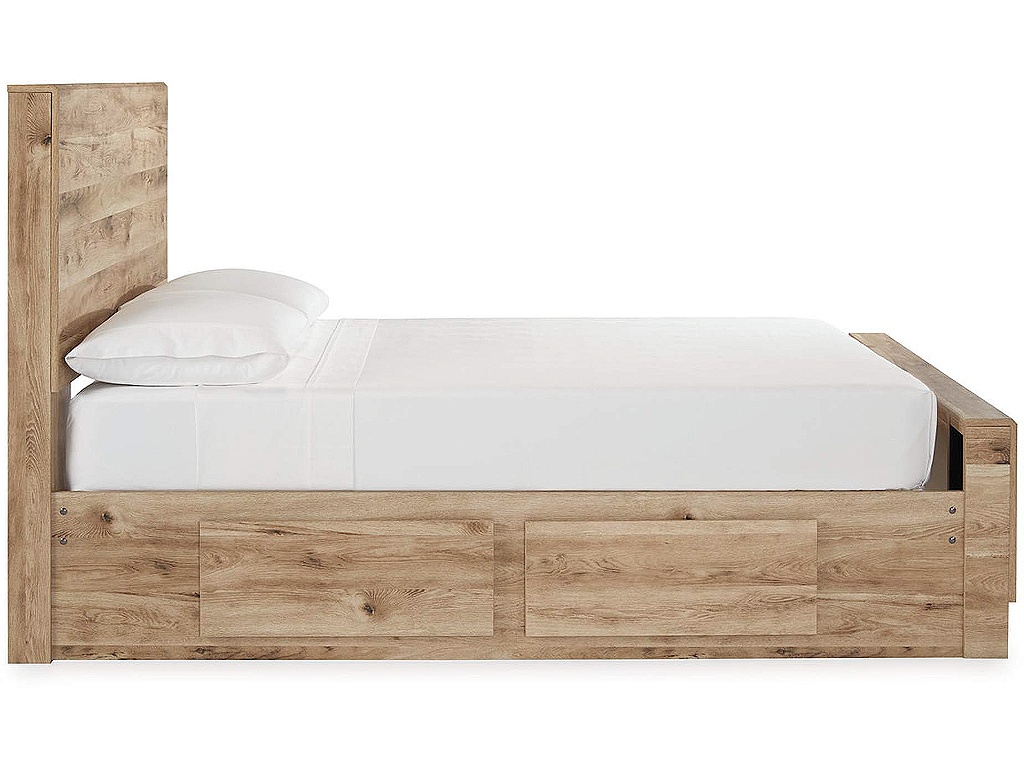 Hyanna Full Panel Bed with 2 Side Storage, Dresser and Mirror - image 5