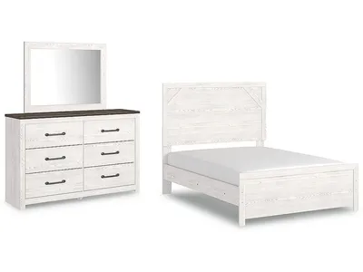 Gerridan Full Panel Bed with Dresser and Mirror