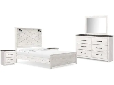 Gerridan Queen Panel Bed, Dresser, Mirror, and 2 Nightstands