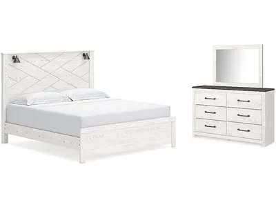 Gerridan King Panel Bed, Dresser and Mirror