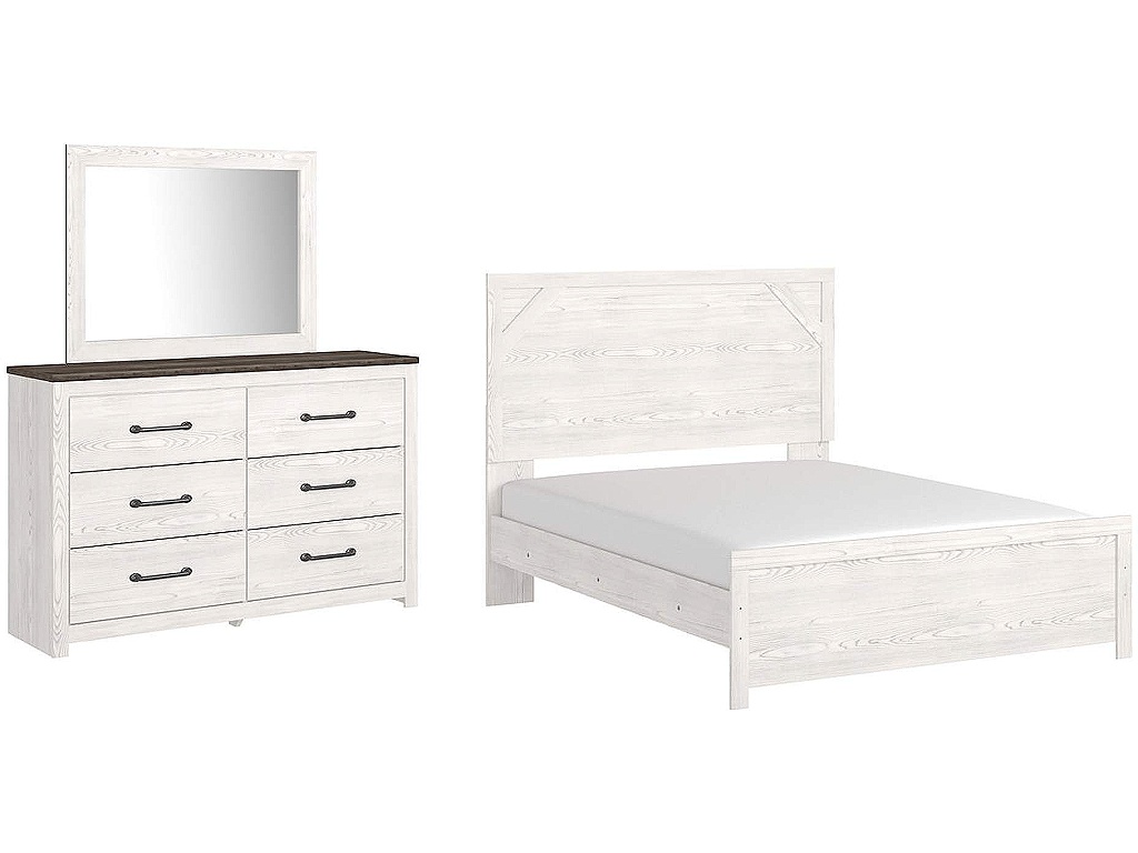 Gerridan Queen Panel Bed, Dresser and Mirror - main image