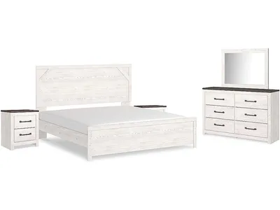 Gerridan King Panel Bed, Dresser, Mirror and 2 Nightstands - Alternative View
