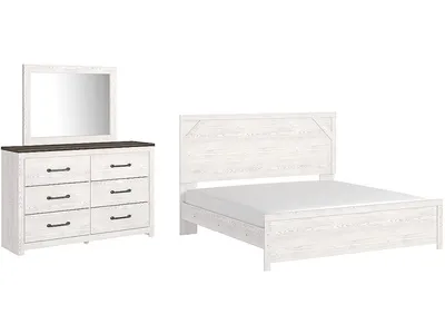 Gerridan King Panel Bed, Dresser and Mirror