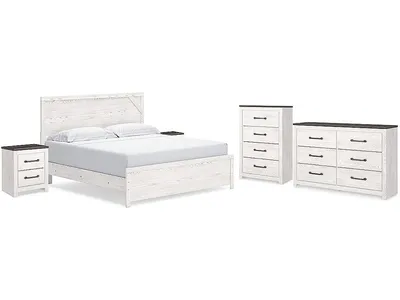 Gerridan King Panel Bed, Dresser, Chest and 2 Nightstands