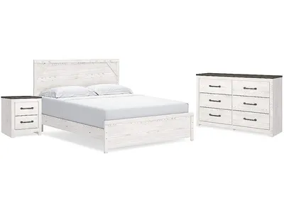 Gerridan King Panel Bed, Dresser and Nightstand