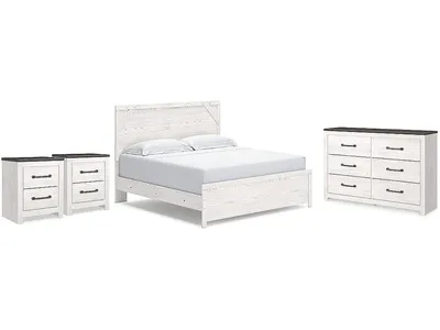 Gerridan King Panel Bed, Dresser and 2 Nightstands
