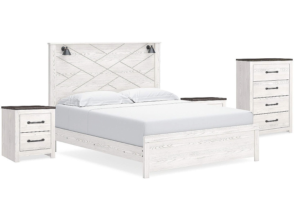 Gerridan King Panel Bed, Chest and 2 Nightstands - main image
