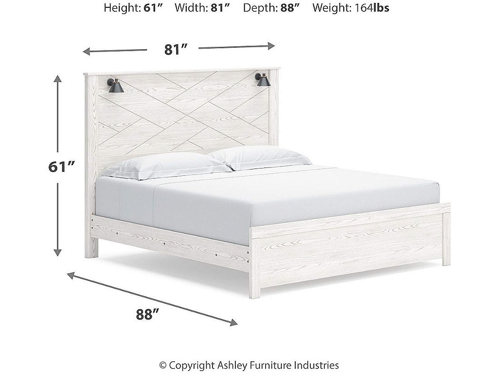 Gerridan King Panel Bed, Chest and 2 Nightstands - image 8