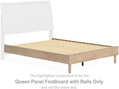 Cielden Queen Panel Footboard with Rails