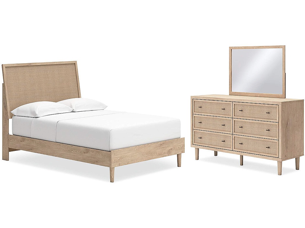 Cielden Full Panel Bed, Dresser and Mirror - main image