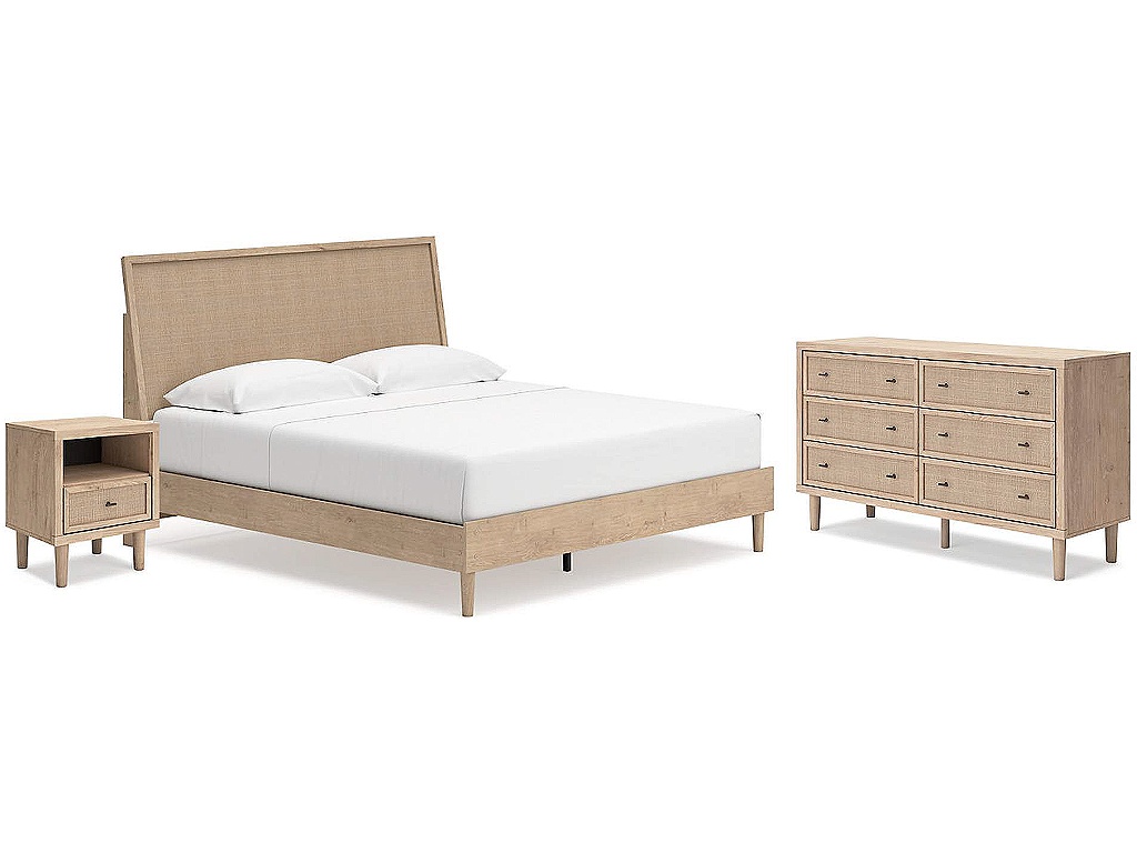 Cielden King Panel Bed, Dresser and Nightstand - main image