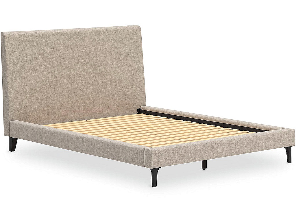 Cielden Queen Upholstered Bed with Roll Slats - image 2