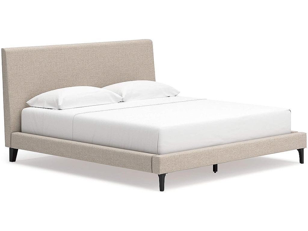 Cielden King Upholstered Bed with Roll Slats - main image