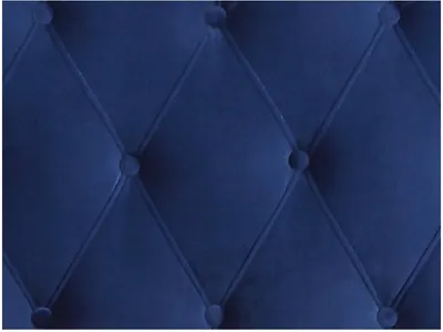 Queen Upholstered Headboard-Footboard-Rails-Navy - Alternative View