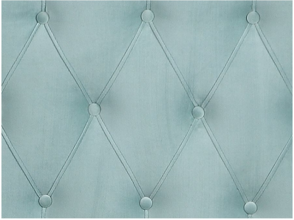 King Upholstered Headboard-Footboard-Rails-Light Blue - image 1