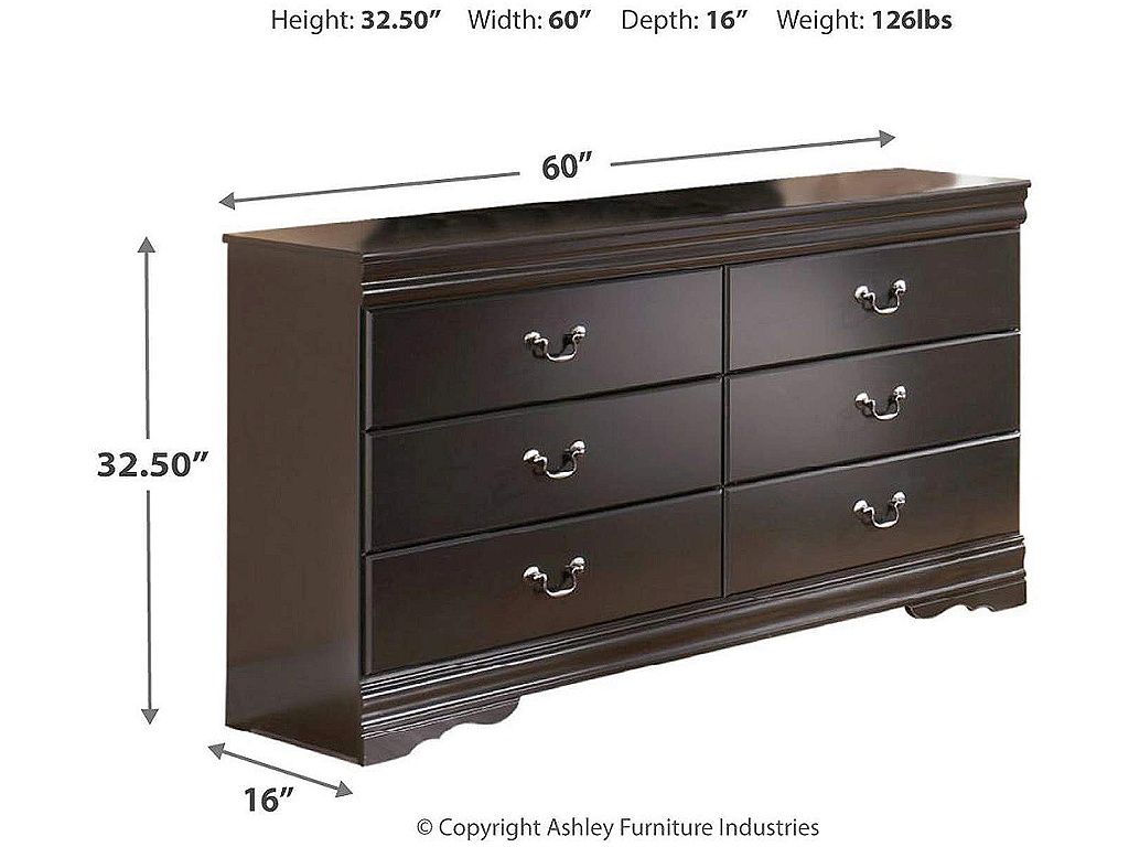 Huey Vineyard Full Sleigh Bed, Dresser, Mirror, Chest and Nightstand - image 4