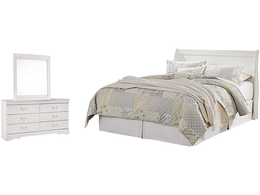 Anarasia Queen Sleigh Headboard, Dresser and Mirror - main image