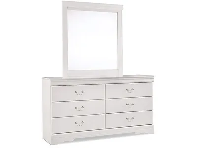 Anarasia Twin Sleigh Headboard, Dresser and Mirror