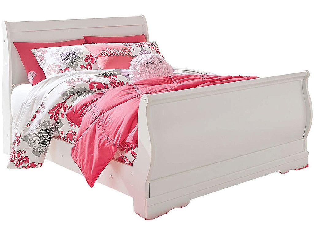 Anarasia Full Sleigh Bed with Dresser and Mirror - image 1