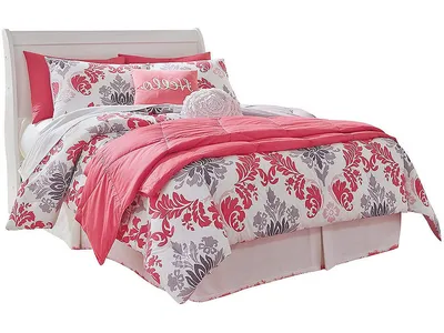 Anarasia Full Sleigh Headboard, Dresser and Mirror - Alternative View