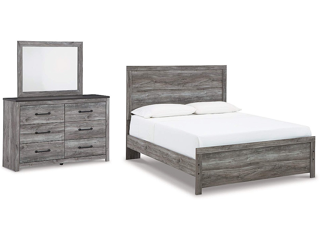 Bronyan Queen Panel Bed, Dresser and Mirror - main image