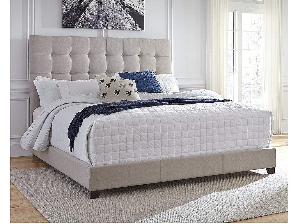 Dolante Queen Upholstered Bed with Chest of Drawers and Nightstand - image 9