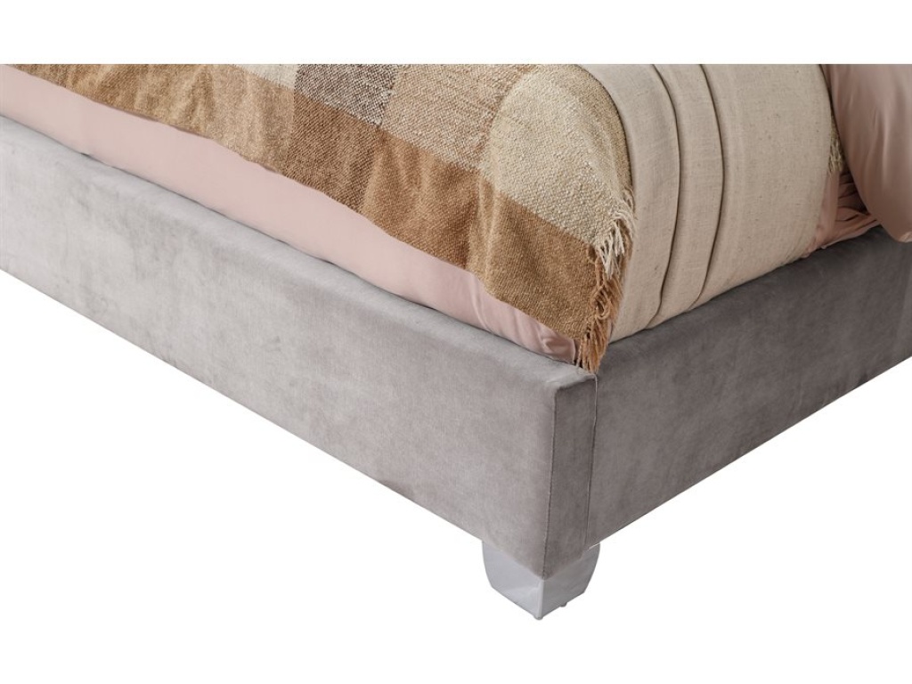 Lacey-Complete Queen Upholstered Bed-Grey - image 3