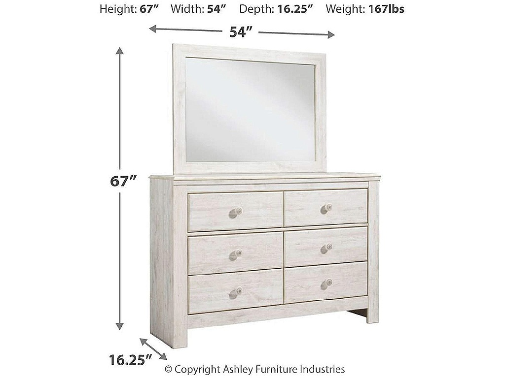 Paxberry Full Panel Bed, Dresser, Mirror and Chest - image 6