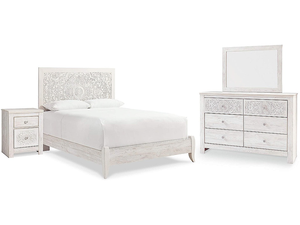 Paxberry Queen Panel Bed, Dresser, Mirror and Nightstand - main image