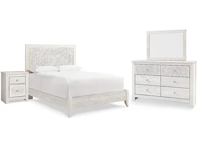 Paxberry Queen Panel Bed, Dresser, Mirror and Nightstand