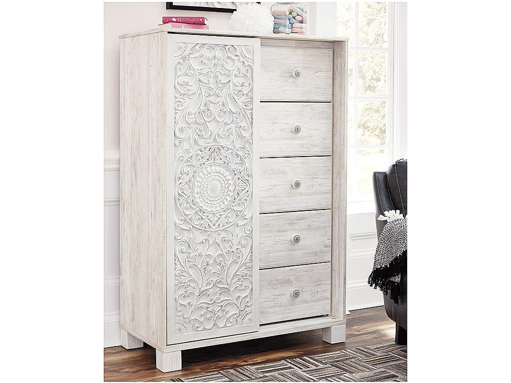 Paxberry Queen Panel Bed, Chest and Nightstand - image 19