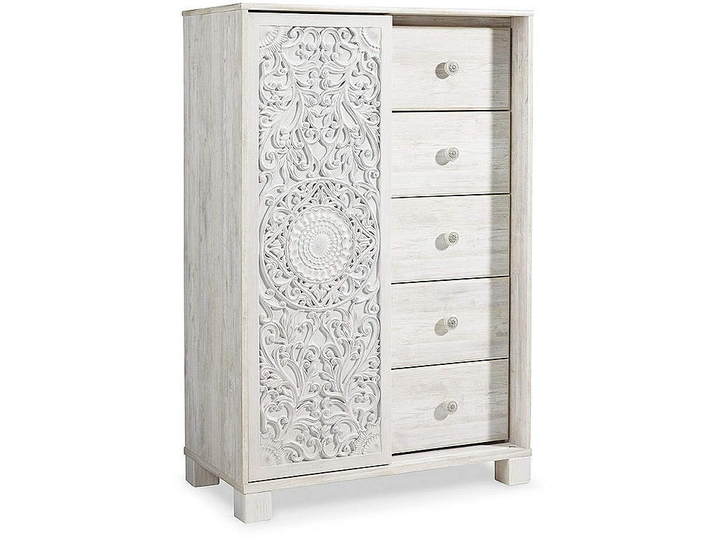 Paxberry Full Panel Bed, Dresser, Mirror and Chest - image 4