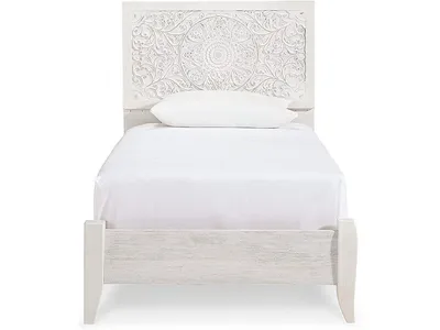 Paxberry Twin Panel Bed and Nightstand - Alternative View
