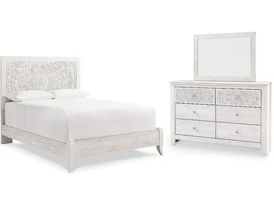 Paxberry Queen Panel Bed, Dresser and Mirror