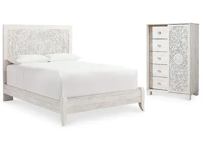 Paxberry Queen Panel Bed and Chest