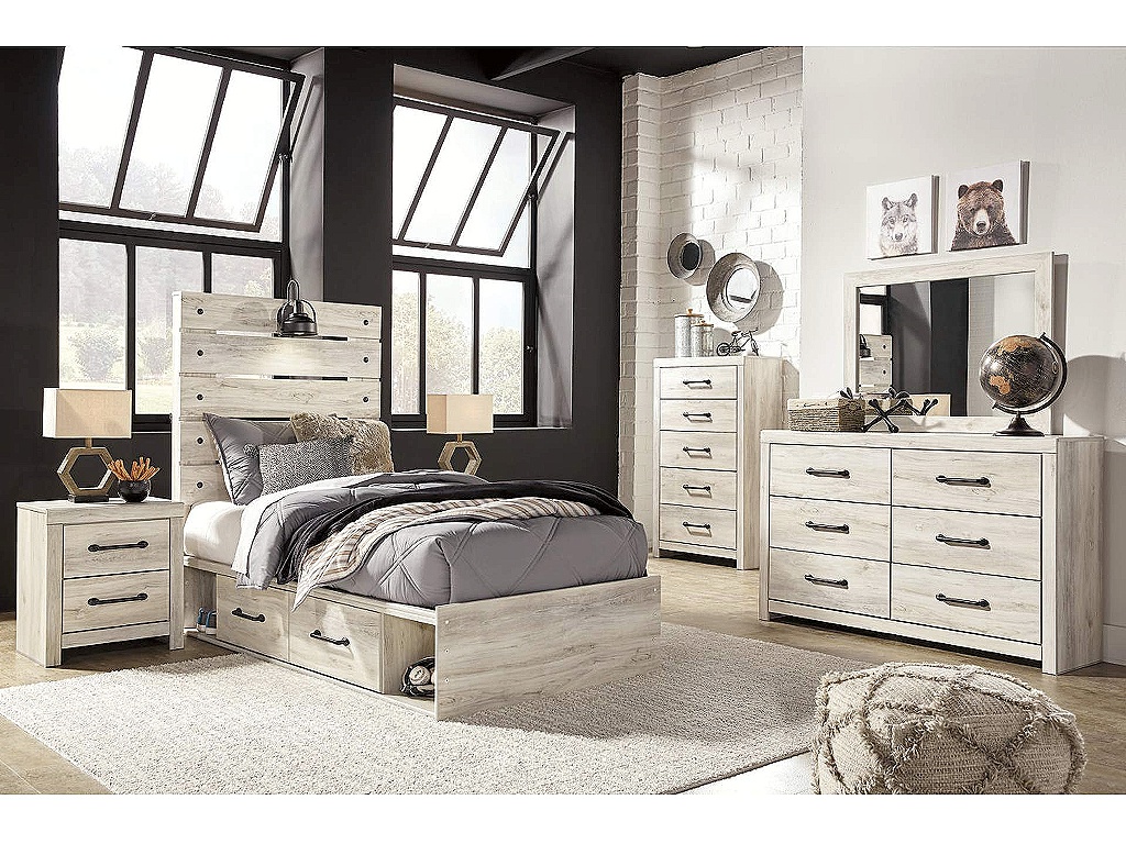 Cambeck Twin Panel Bed with 2 Storage Drawers - image 6