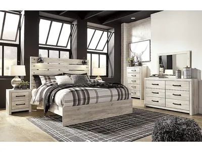 Cambeck King Panel Bed, Dresser, Mirror, Chest and 2 Nightstands