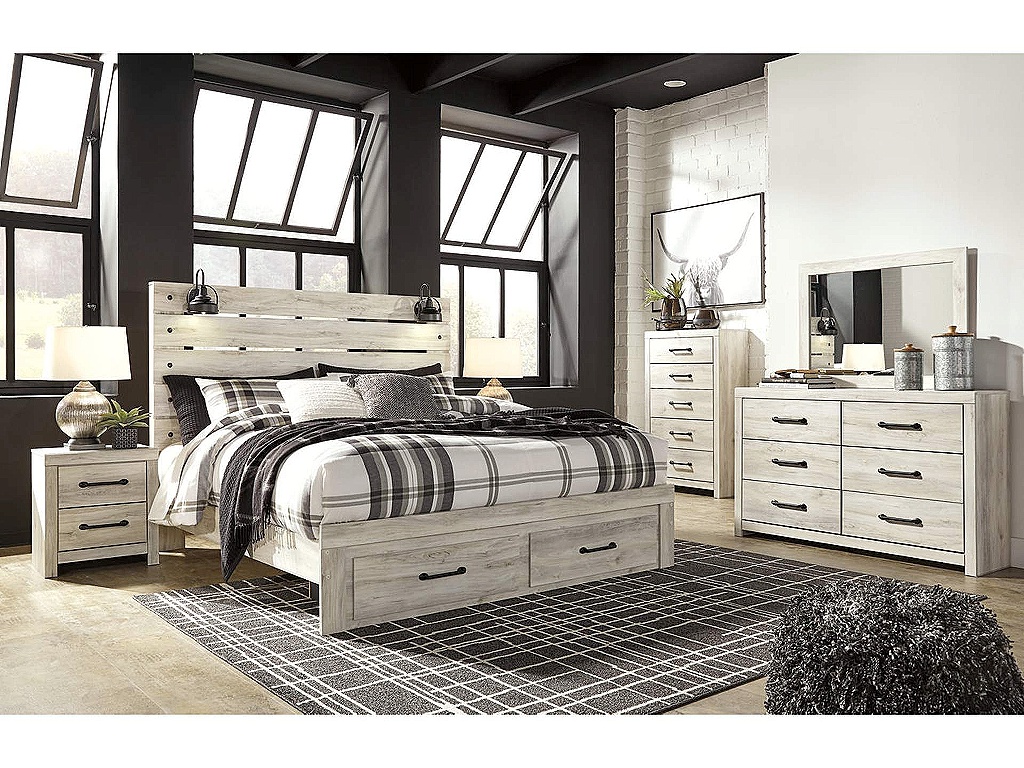Cambeck King Panel Storage Bed, Dresser, Mirror, Chest and 2 Nightstands - main image