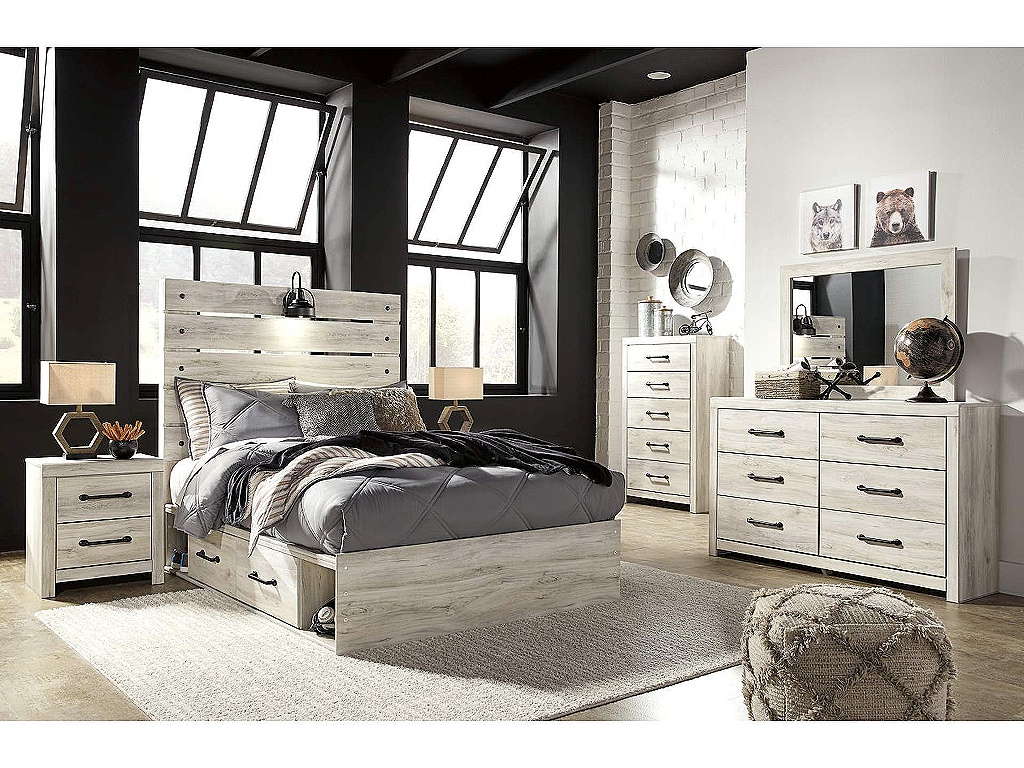 Cambeck Full Panel Bed with 2 Storage Drawers - image 6