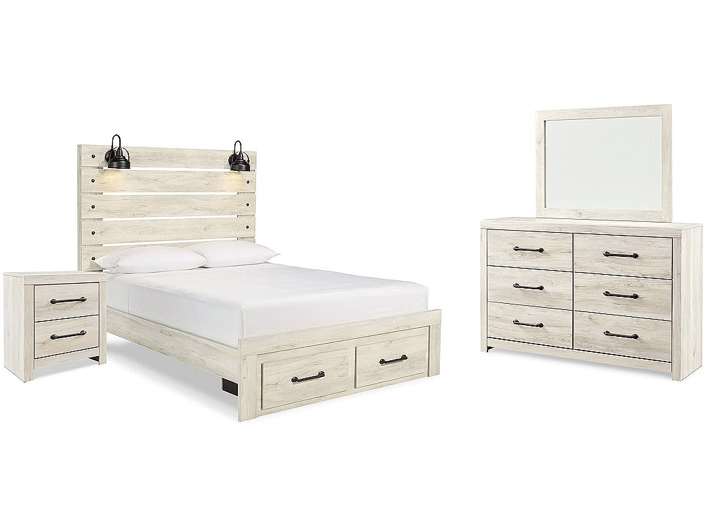 Cambeck Queen Panel Storage Bed, Dresser, Mirror and Nightstand - main image
