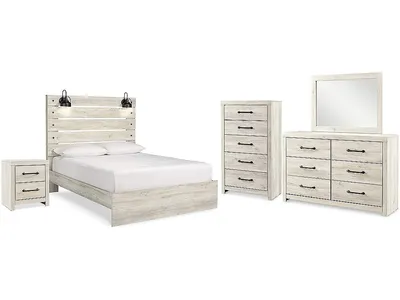 Cambeck Queen Panel Bed, Dresser, Mirror, Chest and Nightstand